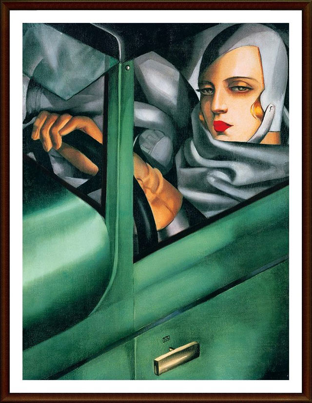 The Self-Portrait in the Green Bugatti (1929)