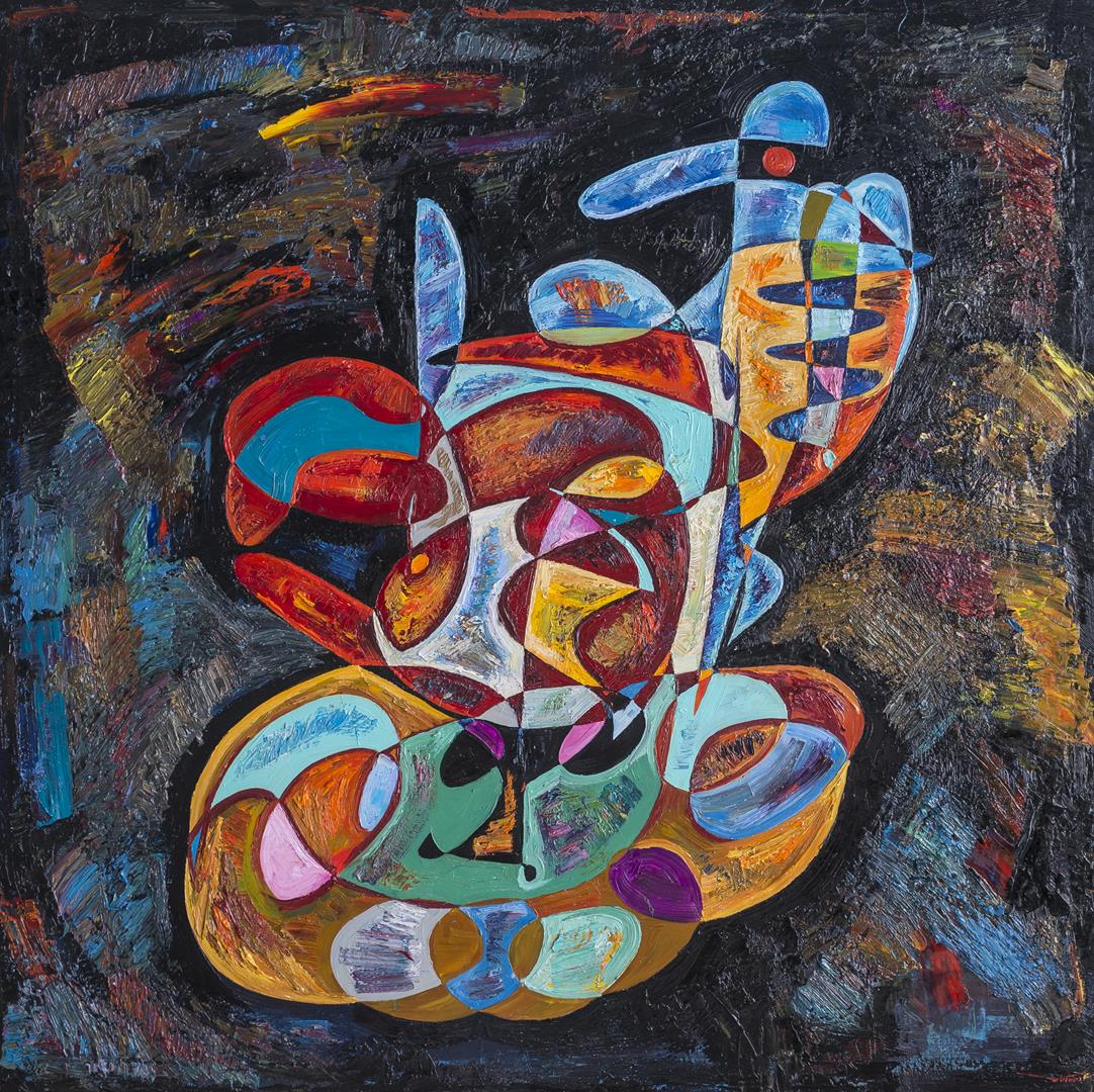 Oil painting by contemporary artist Gheorghe Virtosu