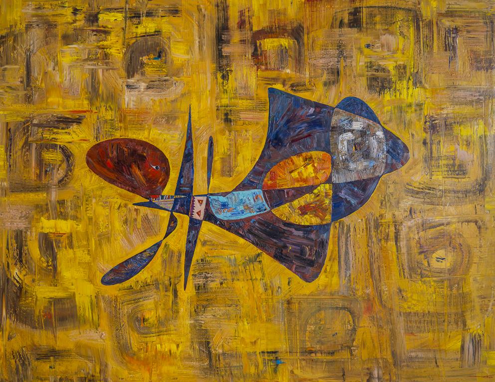 Jezebel Queen of Israel abstract painting