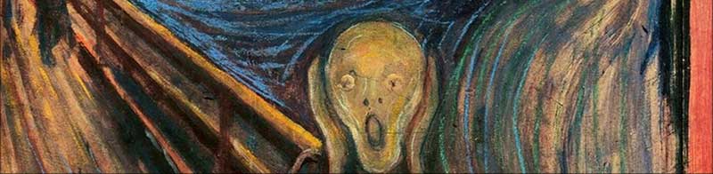 The scream, abstract painting