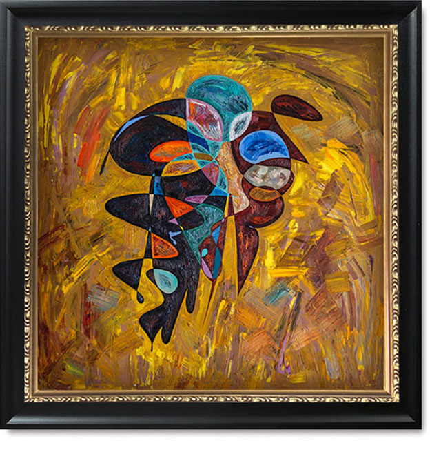 Blairism oil painting by Gheorghe Virtosu