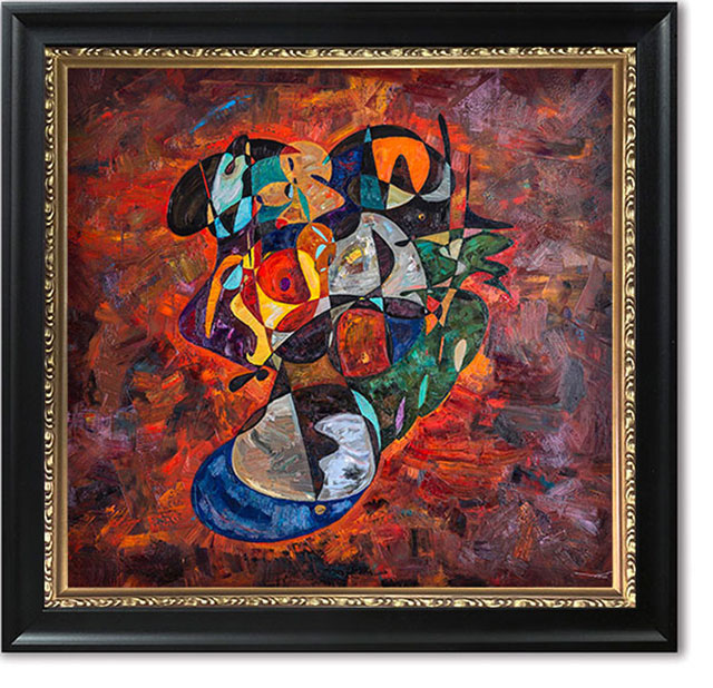 Revolutionary Ideology oil painting by contemporary artist Gheorghe Virtosu