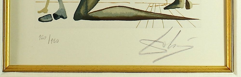Salvador Dali Signed 16x19
