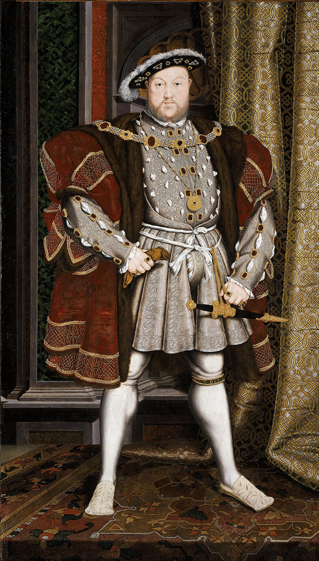 Hans Holbein the Younger, Portrait of Henry VIII of England, ca. 1537. 