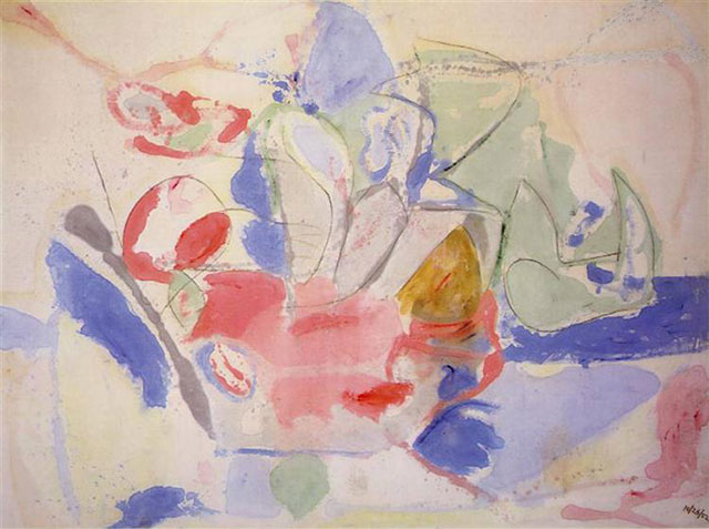 Mountains and Sea (1952) abstract art origin