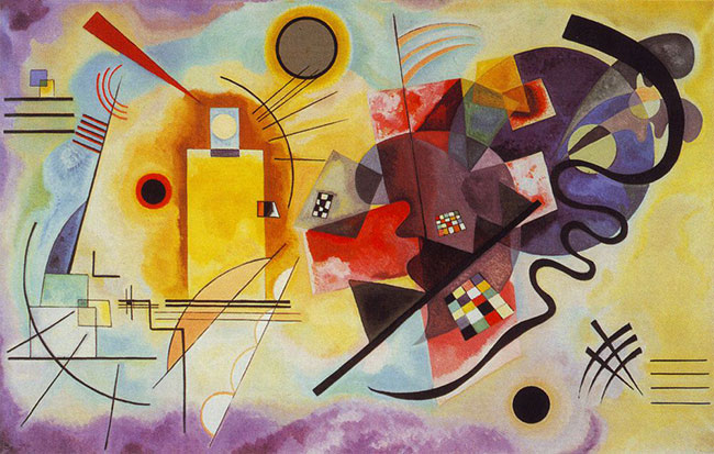 YELLOW, RED AND BLUE, C.1925 Wassily Kandinsky famous artists painting art examples