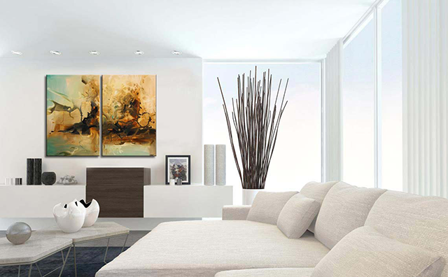 The Art Of Wall - Contemporary Living Room Wall Decor Ideas