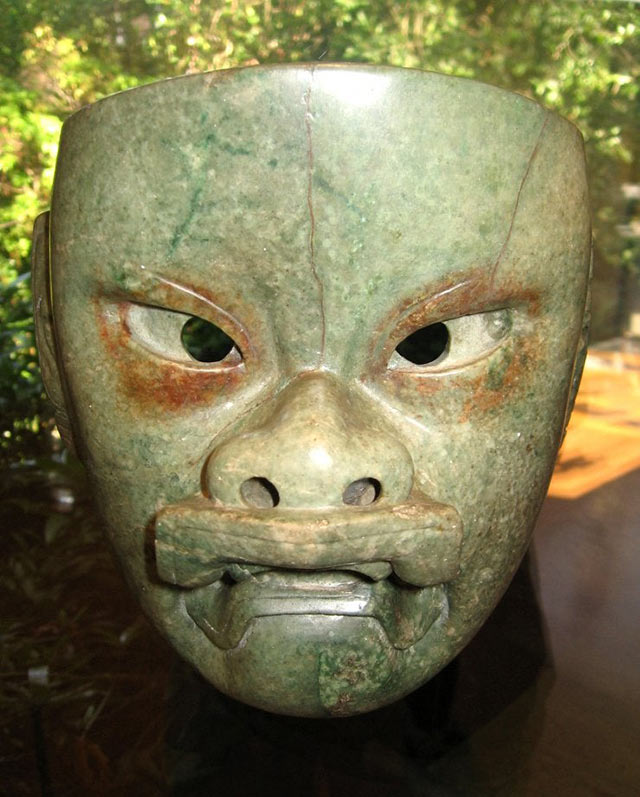 Olmec jadeite mask, 900-300 B.C.