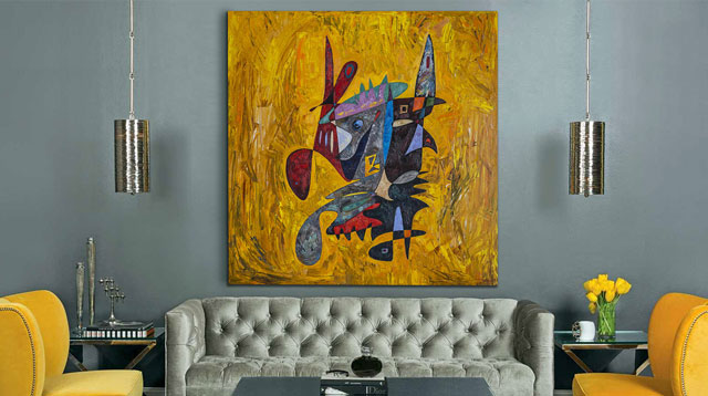 Abstract modern art paintings