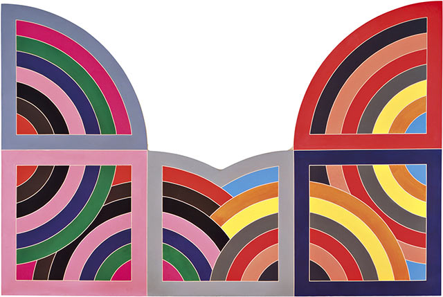 Frank Stella -Harran II, 1967, polymer and fluorescent polymer paint on canvas