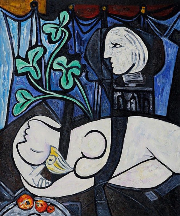 Nude, Green Leaves and Bust (1932) Pablo Picasso paintings best abstract artists Abstract Art Artists modern art