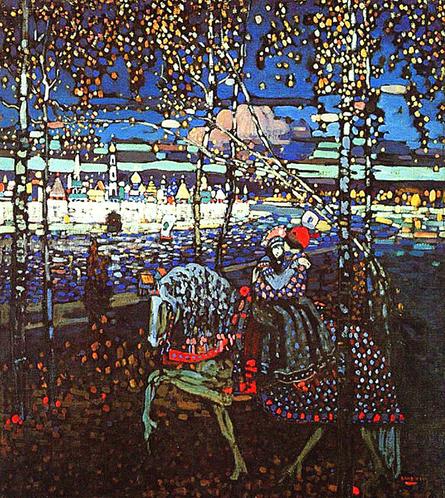 Two on a horse by Wassily Kandinsky