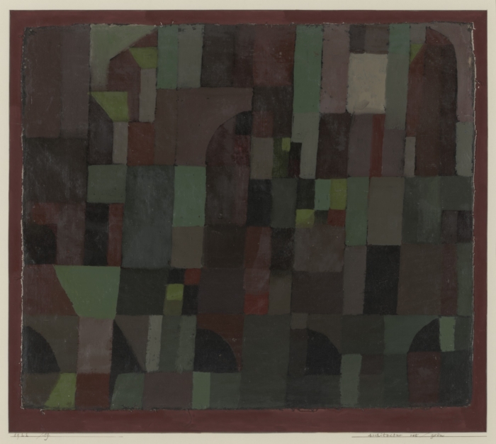 Red/Green Architecture (yellow/violet gradation), 1922 Paul Klee Virtosu Art Gallery