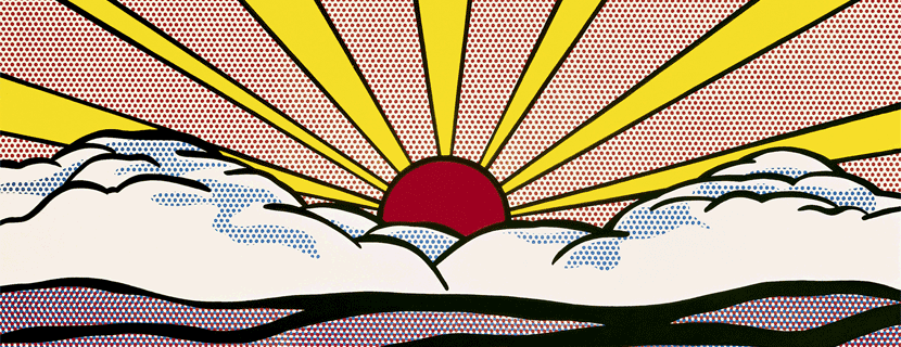 roy lichtenstein sunrise
