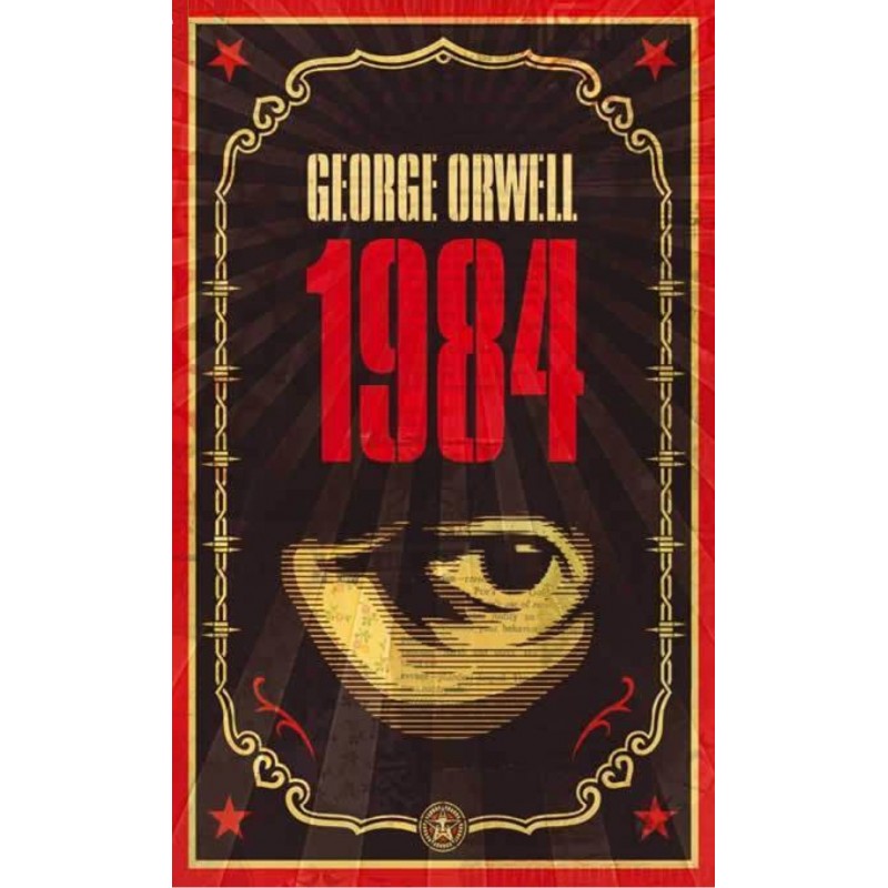 Shepard Fairey-George Orwell Print Set with Books