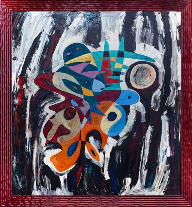 Abstract art oil painting 