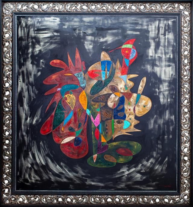 Abstract art oil painting 