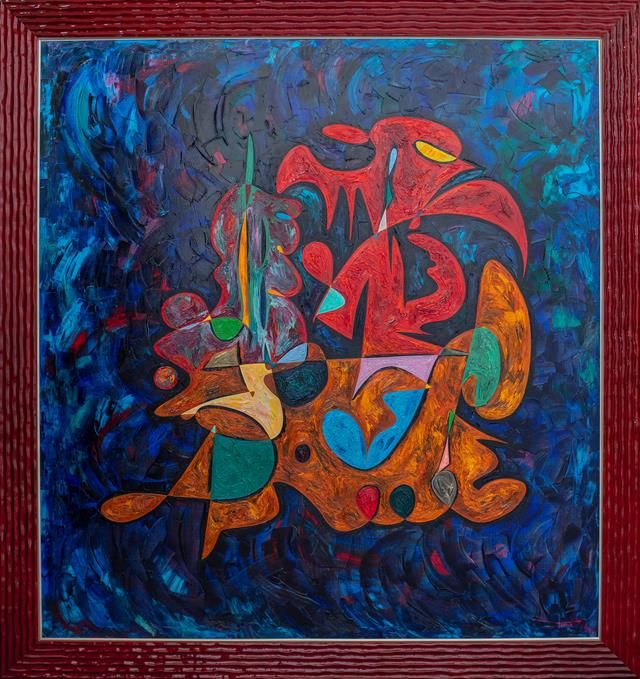 Abstract art oil painting 