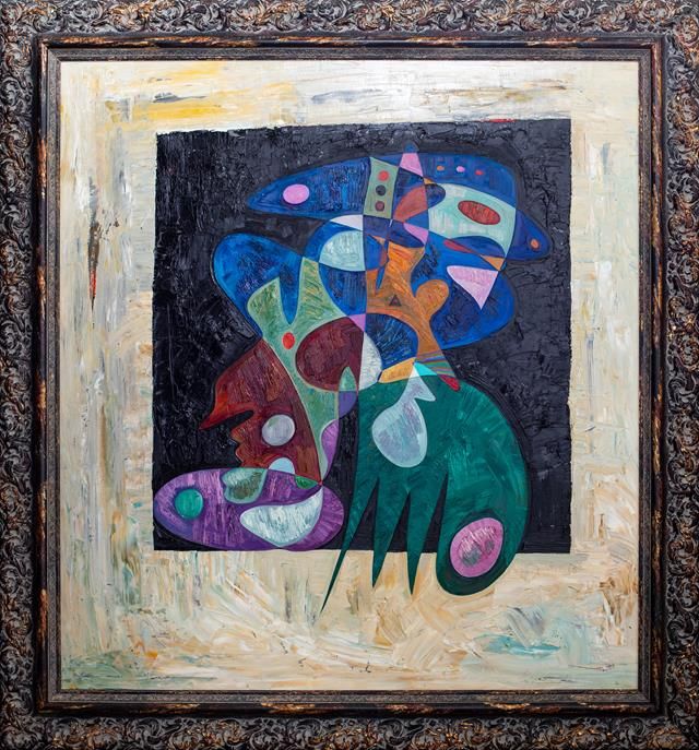 Abstract art oil painting 