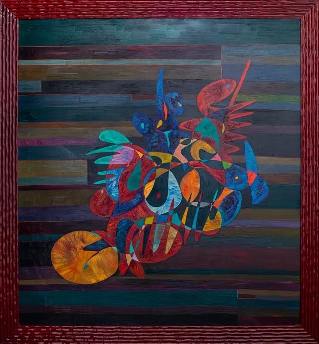 Abstract art oil painting 