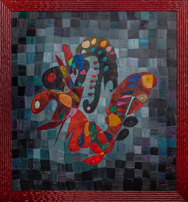 Abstract art oil painting 