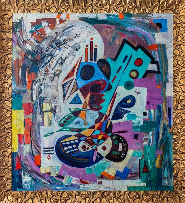 Abstract art oil painting 