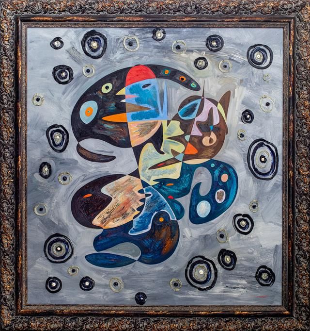 Abstract art oil painting 