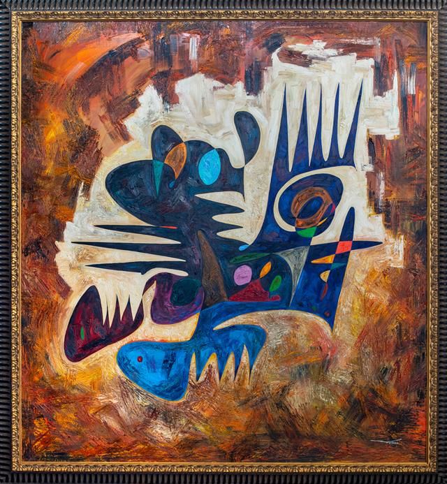 Abstract art oil painting 