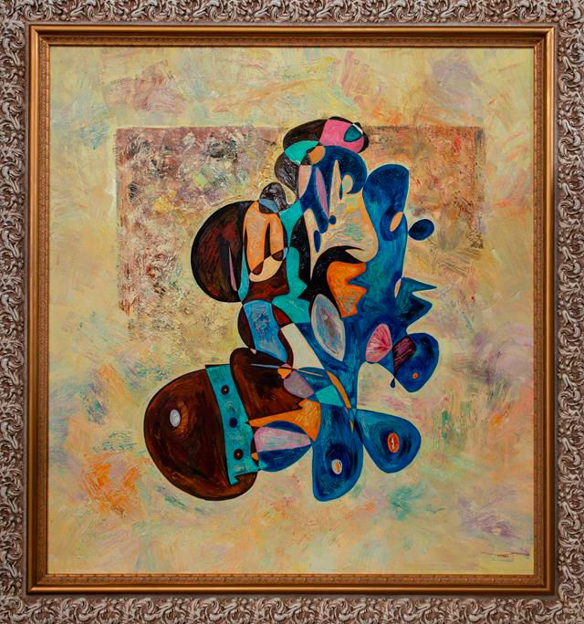 Abstract art oil painting Gheorghe Virtosu Aladdin