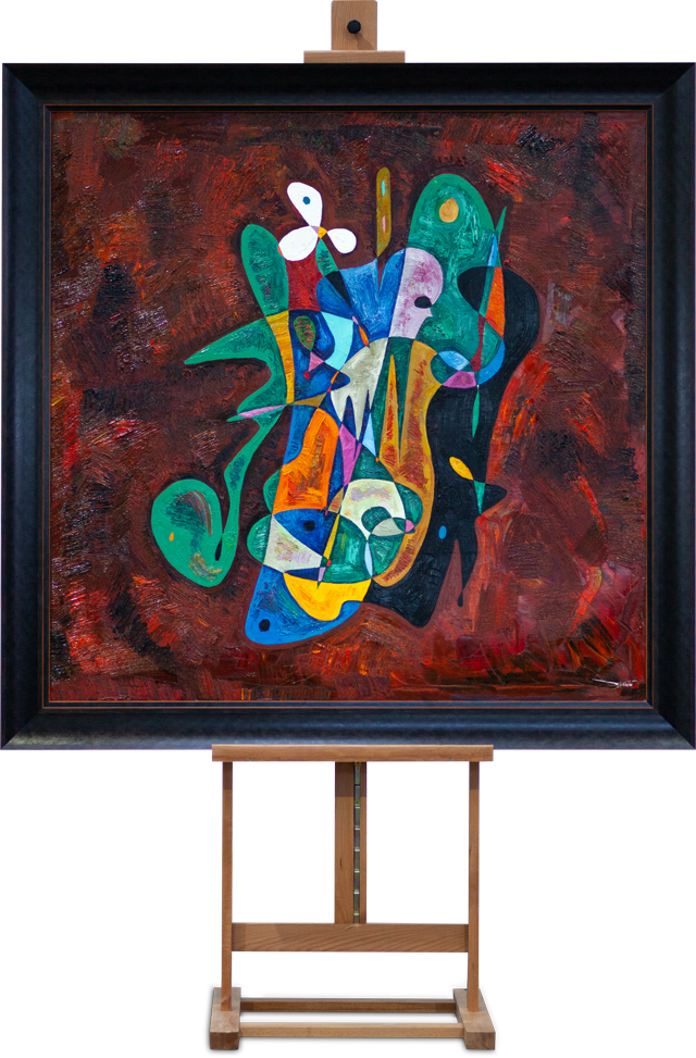 Abandoned painting abstract art