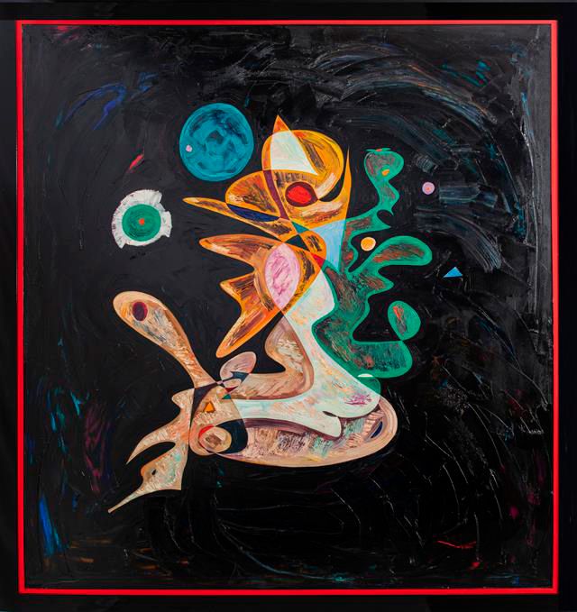 Abstract art oil painting 