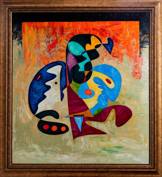 Abstract art oil painting 