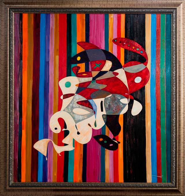 Abstract art oil painting 