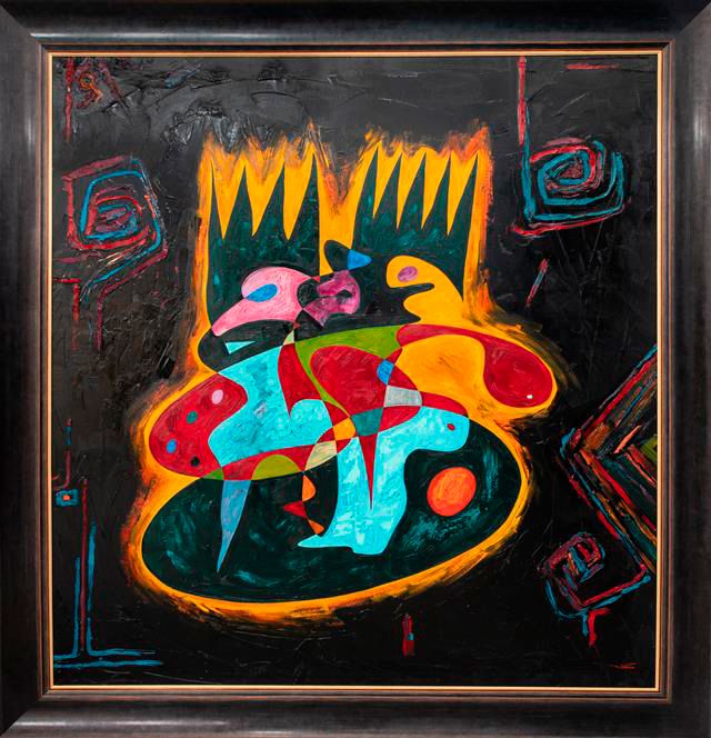 Abstract art oil painting 