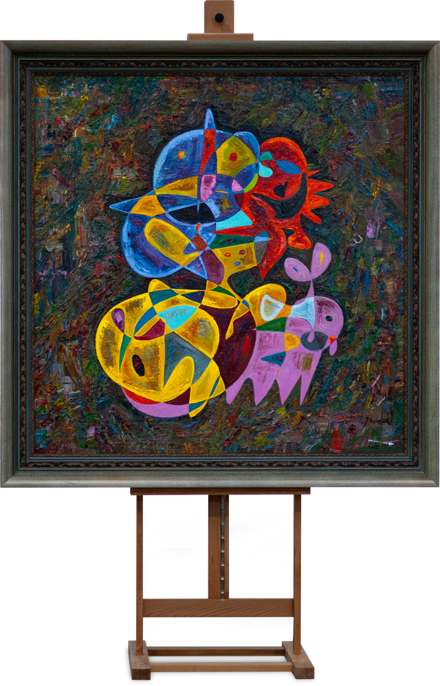 Abandoned painting abstract art