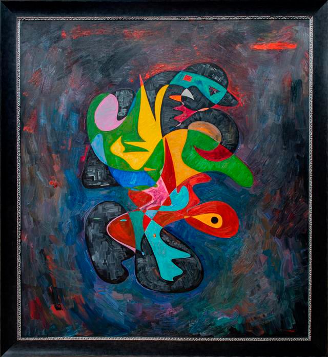 Abstract art oil painting 