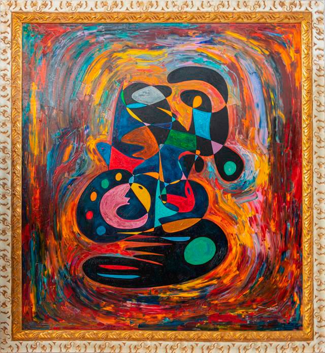 Abstract art oil painting 