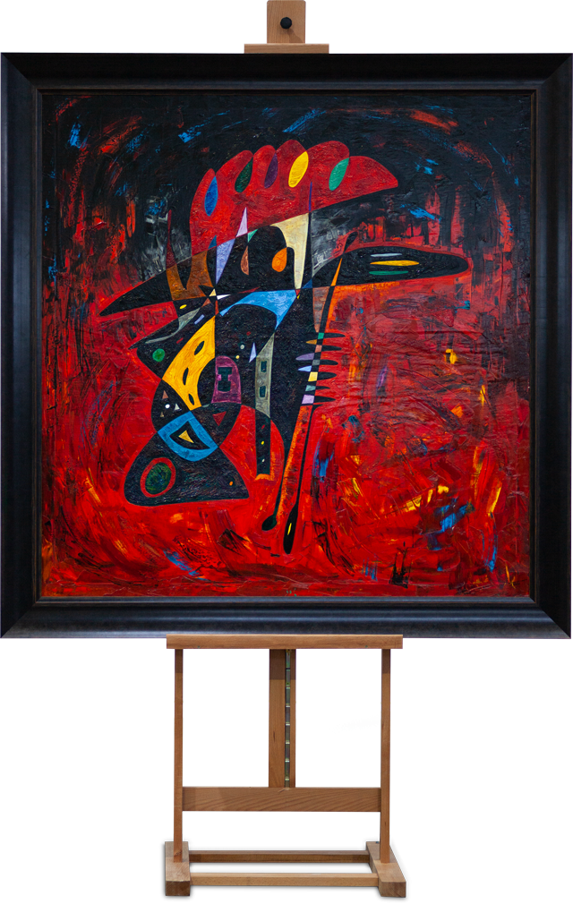 Abandoned painting abstract art