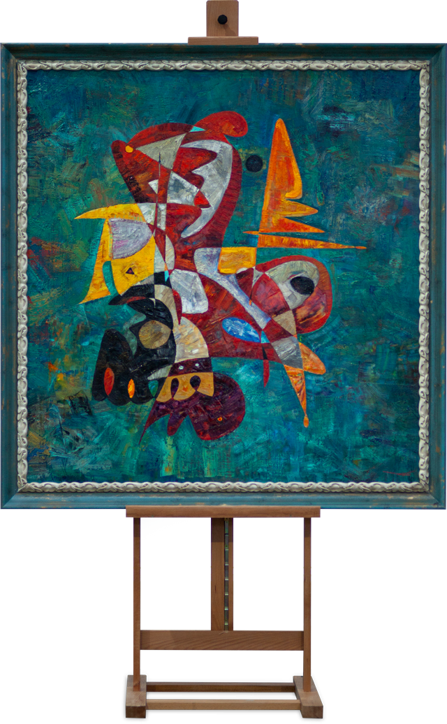 Abandoned painting abstract art