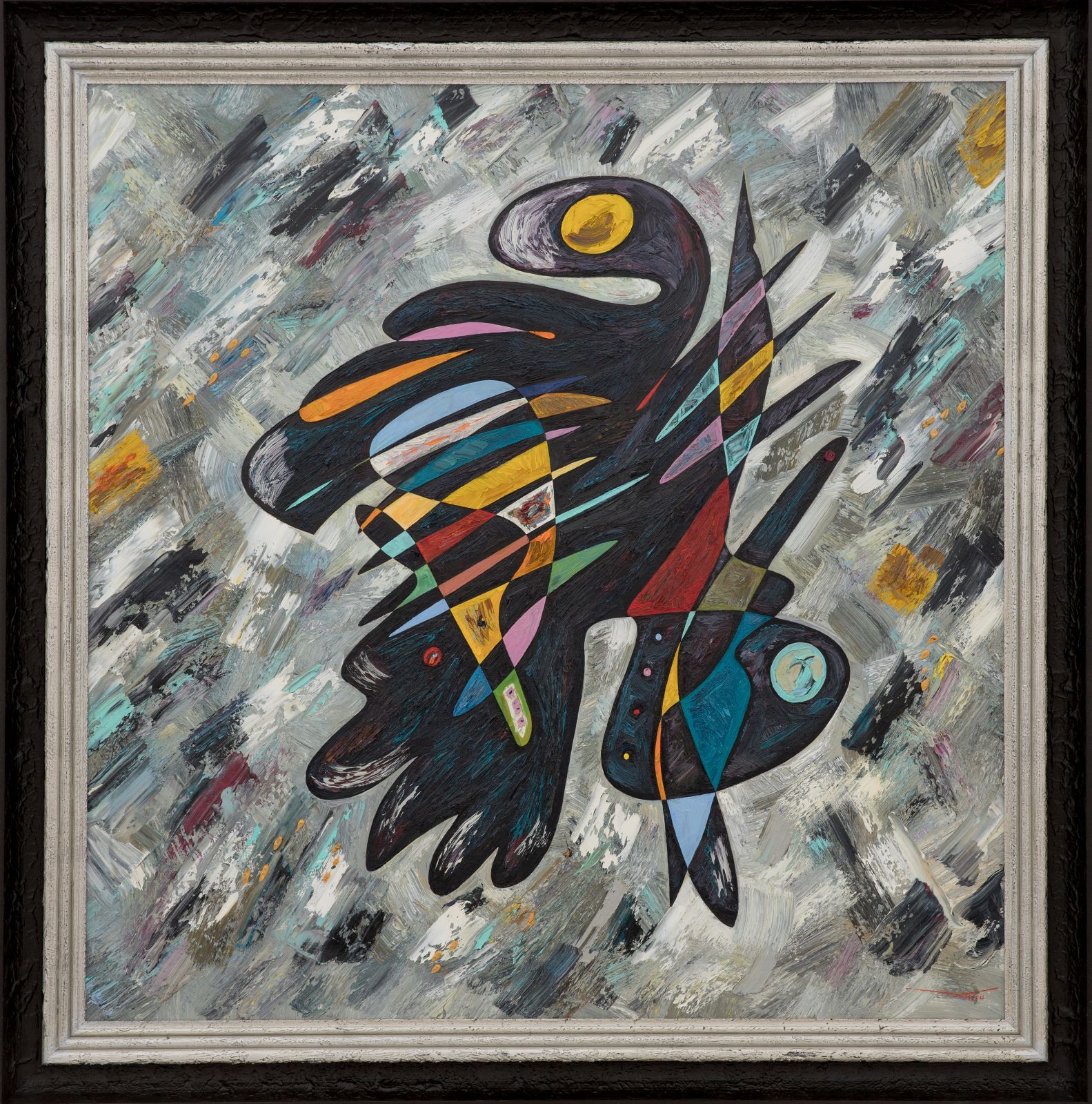 Abstract art oil painting 