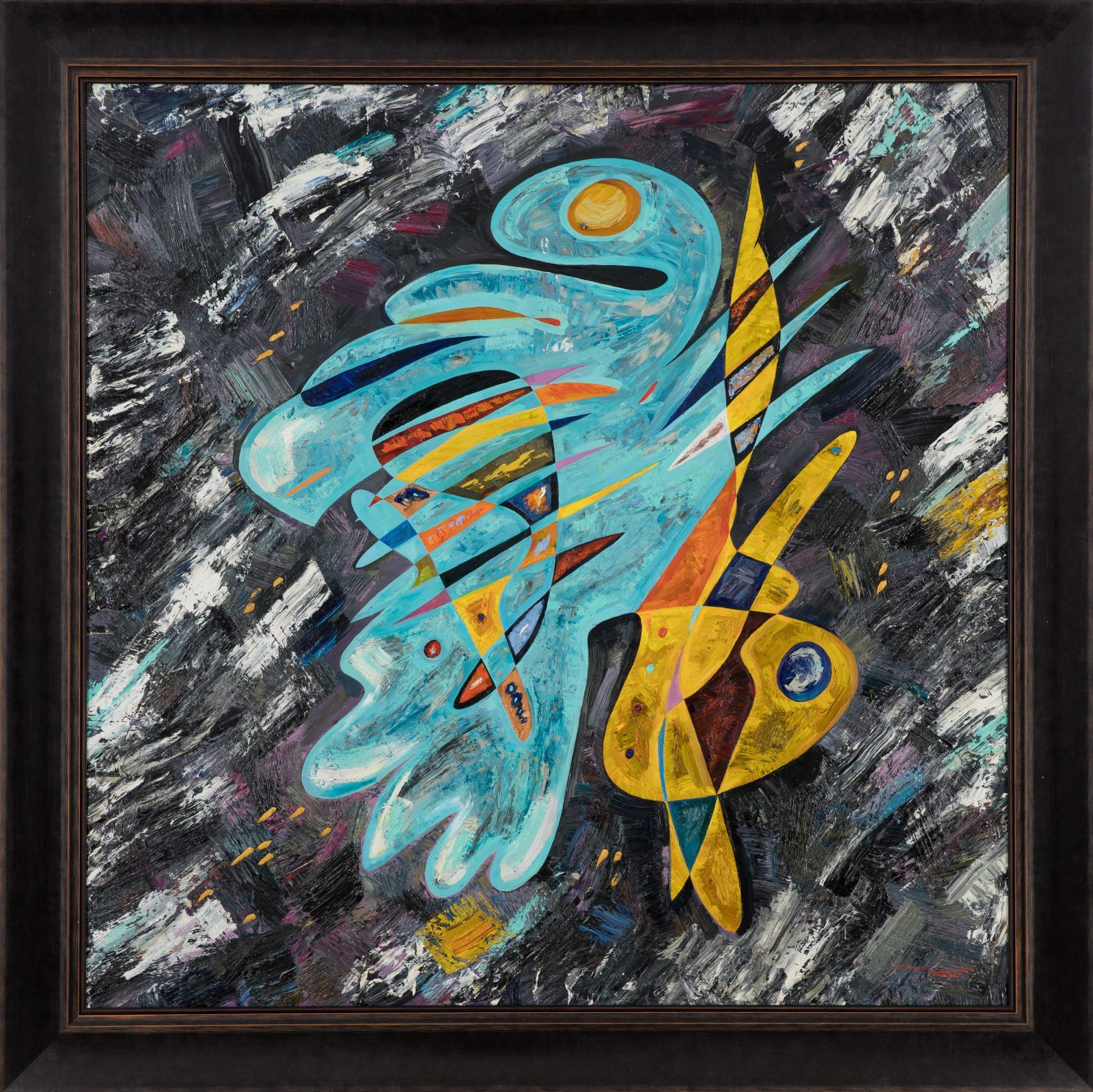 Abstract art oil painting 